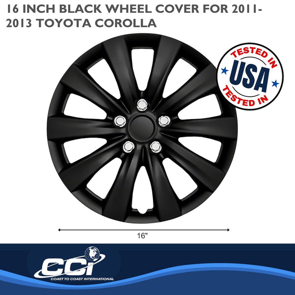 Coast To Coast Wheel Cover Set (MPN: IWC103816BLK)