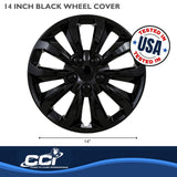 Coast To Coast Wheel Cover Set (MPN: 106114BLK)