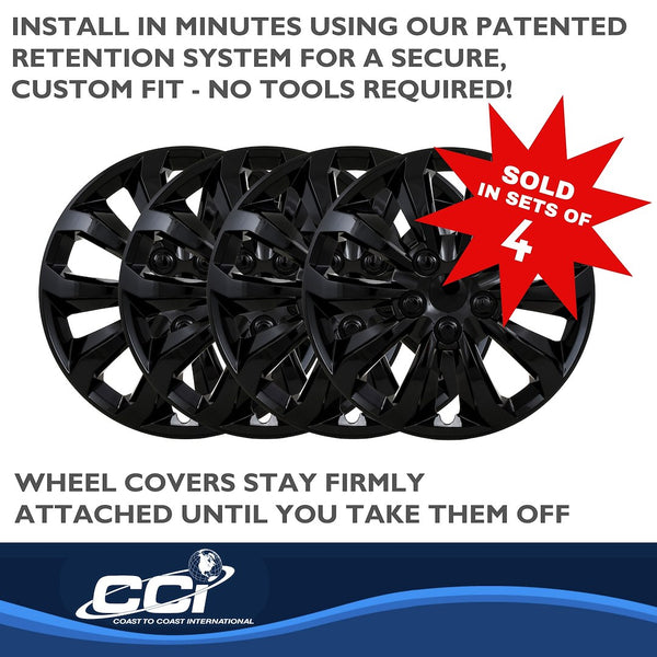 Coast To Coast Wheel Cover Set (MPN: 106115BLK)