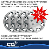 Coast To Coast Wheel Cover 14 Inch Silver (MPN: IWC12414S)