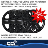 Coast To Coast Wheel Cover 16 Inch (MPN: IWC43116BLK)