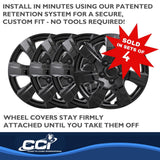 Coast To Coast Wheel Cover Set (MPN: IWC44516BLK)