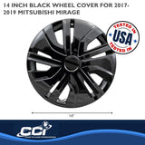 Coast To Coast Wheel Cover 14 Inch (MPN: 49514BLK)