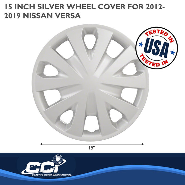 Coast To Coast Wheel Cover 15 Inch Silver (MPN: 49615S)