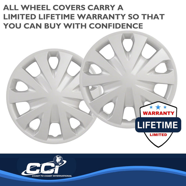 Coast To Coast Wheel Cover 15 Inch Silver (MPN: 49615S)