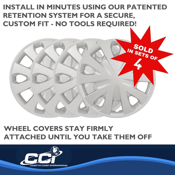 Coast To Coast Wheel Cover 15 Inch Silver (MPN: 49615S)