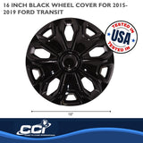 Coast To Coast Wheel Cover Set (MPN: IWC51216BLK)