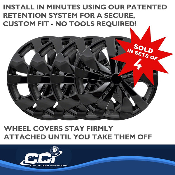 Coast To Coast Wheel Cover Set (MPN: IWC53515BLK)