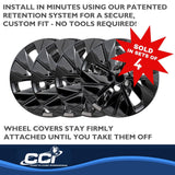 Coast To Coast Wheel Cover Set (MPN: IWC53816BLK)