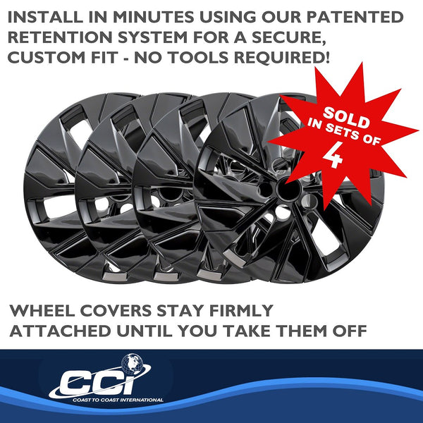 Coast To Coast Wheel Cover Set (MPN: IWC53816BLK)
