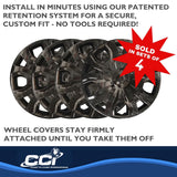 Coast To Coast Wheel Cover Set (MPN: IWC54316BLK)