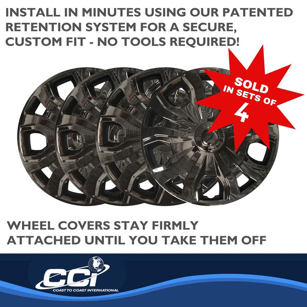 Coast To Coast Wheel Cover Set (MPN: IWC54316BLK)