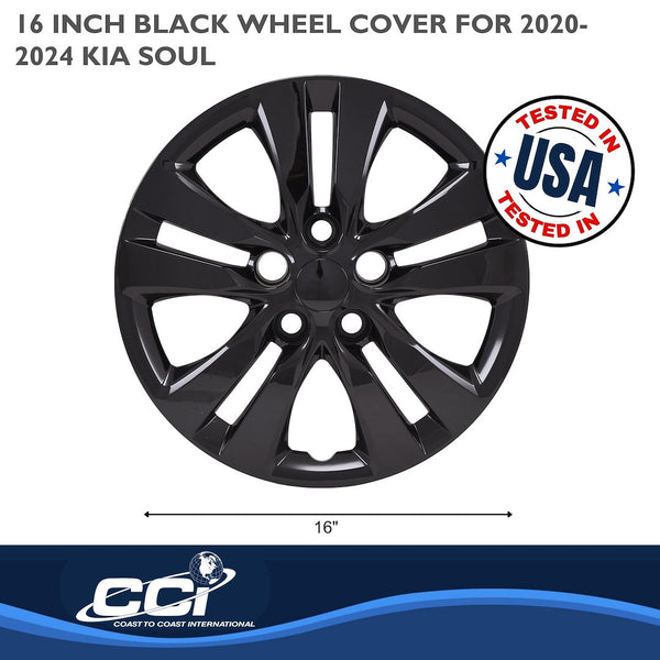 Coast To Coast Wheel Cover Set (MPN: 54816BLK)