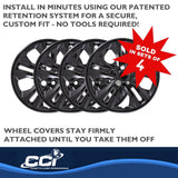 Coast To Coast Wheel Cover Set (MPN: IWC55017BLK)