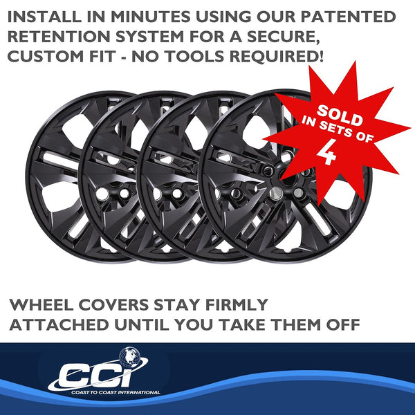 Coast To Coast Wheel Cover Set (MPN: IWC55017BLK)