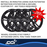 Coast To Coast Wheel Cover Set (MPN: IWC55216BLK)