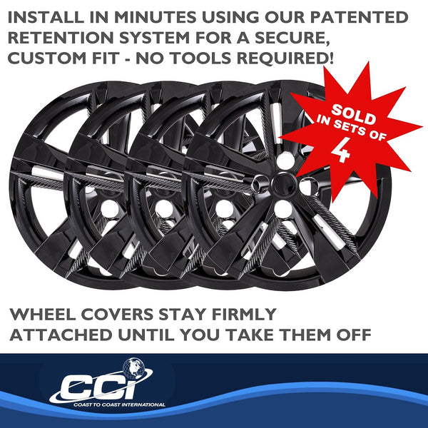 Coast To Coast Wheel Cover Set (MPN: IWC55216BLK)