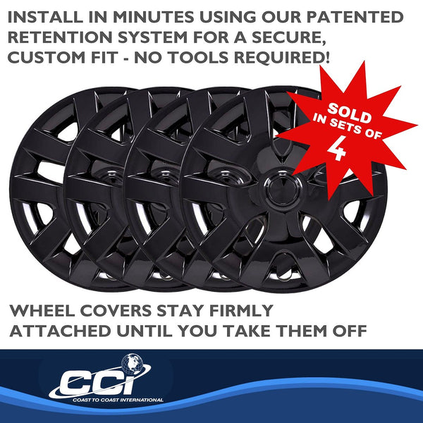 Coast To Coast Wheel Cover Set (MPN: IWC55416BLK)