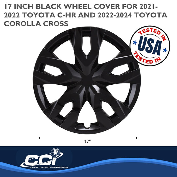 Coast To Coast Wheel Cover Set (MPN: IWC55617BLK)