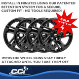 Coast To Coast Impostor Wheel Skin (MPN: IWCIMP418BLK)