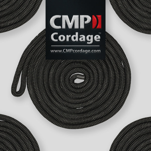 CMP Cordage Premium Double Braided Dock Line (MPN: CDL1225BK)
