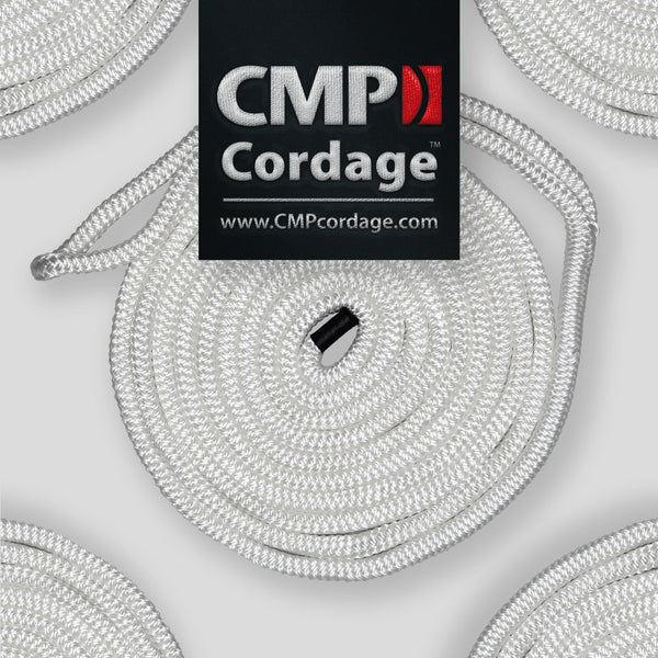 CMP Cordage Premium Double Braided Dock Line (MPN: CDL3825WH)