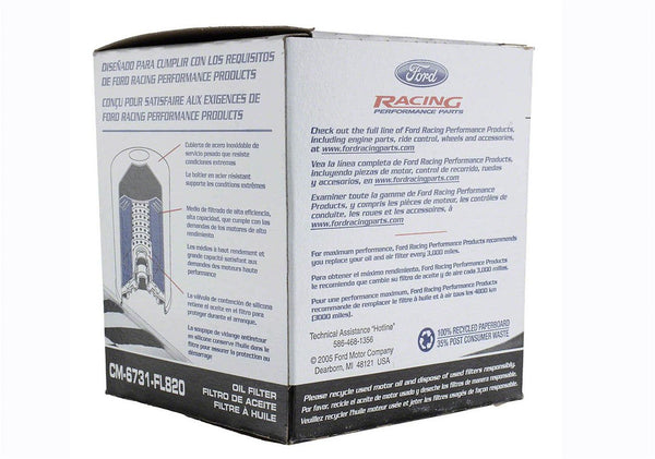 Ford Performance Engine Oil Filter (MPN: CM-6731-FL820)