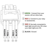 Cali Raised LED Multi Purpose Switch (MPN: CR2383)