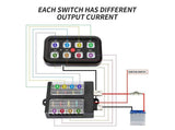 Cali Raised LED Eight Gang Switch Panel (MPN: CR2401)