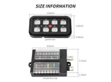 Cali Raised LED Eight Gang Switch Panel (MPN: CR2401)