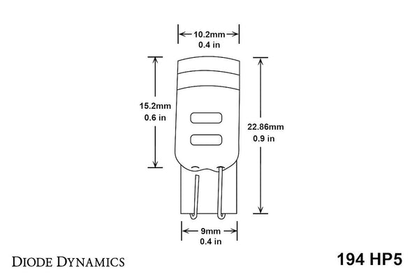 Diode Dynamics 194 HP5 LED Bulb (MPN: DD0031P)