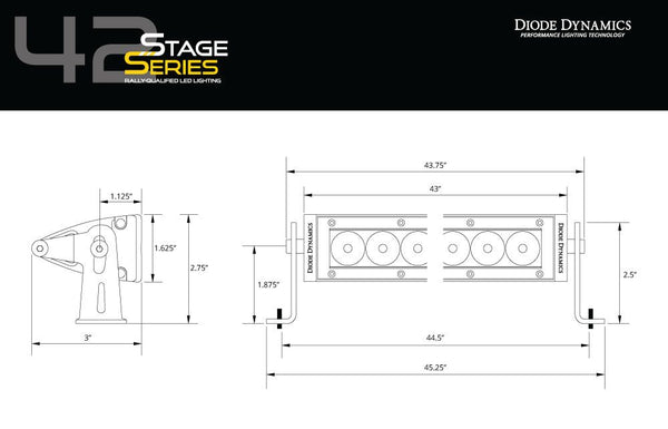 Diode Dynamics Stage Series LED Light Bar (MPN: DD5034)