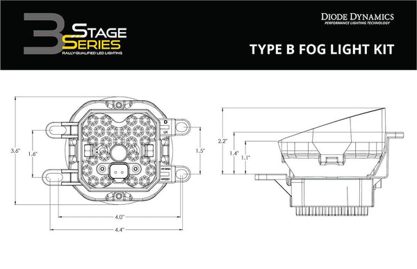 Diode Dynamics Stage Series Max LED Fog Light (MPN: DD7002)