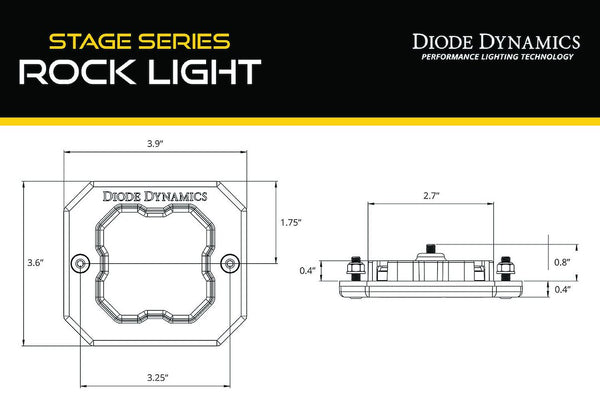 Diode Dynamics Underbody Light Installation Kit (MPN: DD7463)