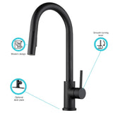 Dura Faucet Streamline Gooseneck Kitchen Faucet (MPN: DF-MK531LK-MB)