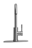 Dura Faucet Streamline Gooseneck Kitchen Faucet (MPN: DF-MK531LK-SN)