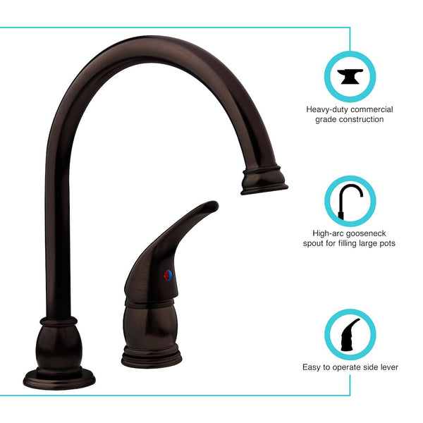 Dura Faucet Designer Series Kitchen Faucet (MPN: MK301-VB)