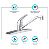 Dura Faucet Kitchen Faucet (MPN: DF-NMK600-CP)