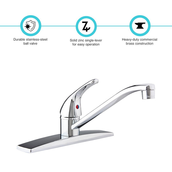 Dura Faucet Kitchen Faucet (MPN: DF-NMK600-CP)