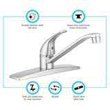 Dura Faucet Kitchen Faucet (MPN: DF-NMK600-SN)