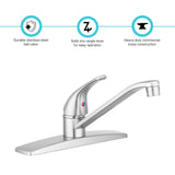 Dura Faucet Kitchen Faucet (MPN: DF-NMK600-SN)
