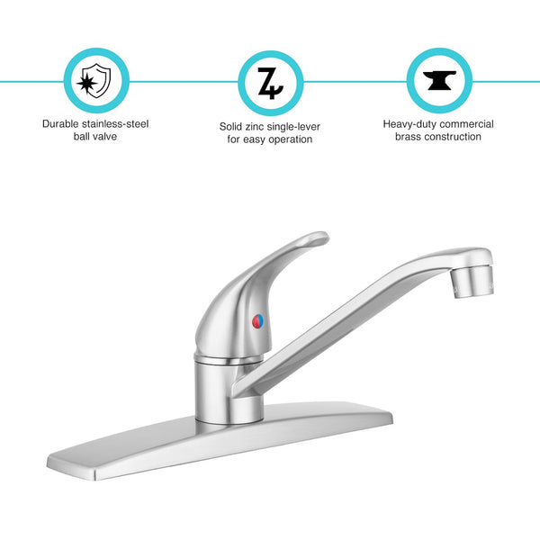 Dura Faucet Kitchen Faucet (MPN: DF-NMK600-SN)