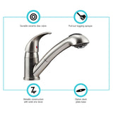 Dura Faucet Kitchen Pull-Out Spout (MPN: DF-NMK852-SN)