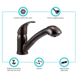 Dura Faucet Kitchen Pull-Out Spout (MPN: DF-NMK852-VB)
