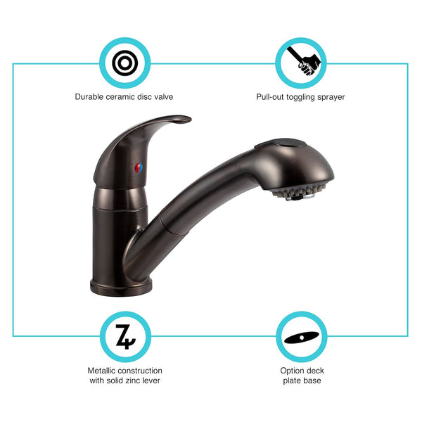 Dura Faucet Kitchen Pull-Out Spout (MPN: DF-NMK852-VB)