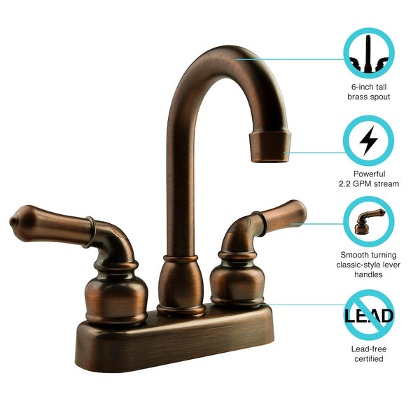 Dura Faucet Classical Series Bar Faucet (MPN: DF-PB150C-ORB)