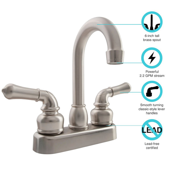 Dura Faucet Classical Series Bar Faucet (MPN: DF-PB150C-SN)
