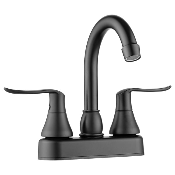 Dura Faucet Matte Black Dual Lever Faucet (MPN: DF-PB155LH-MB)
