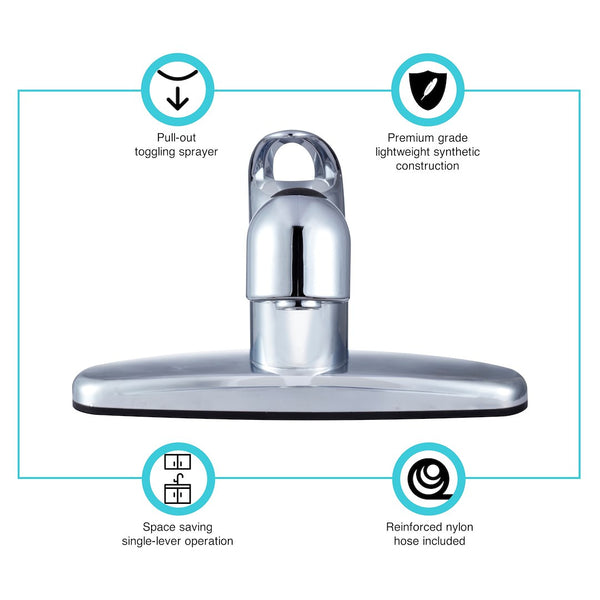 Dura Faucet RV Kitchen Faucet (MPN: DF-PK100-CP)