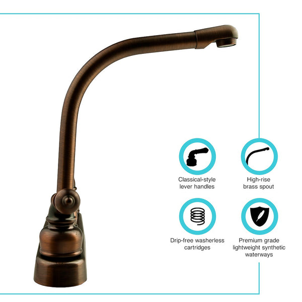 Dura Faucet Classical Series Kitchen Faucet (MPN: DF-PK210C-ORB)